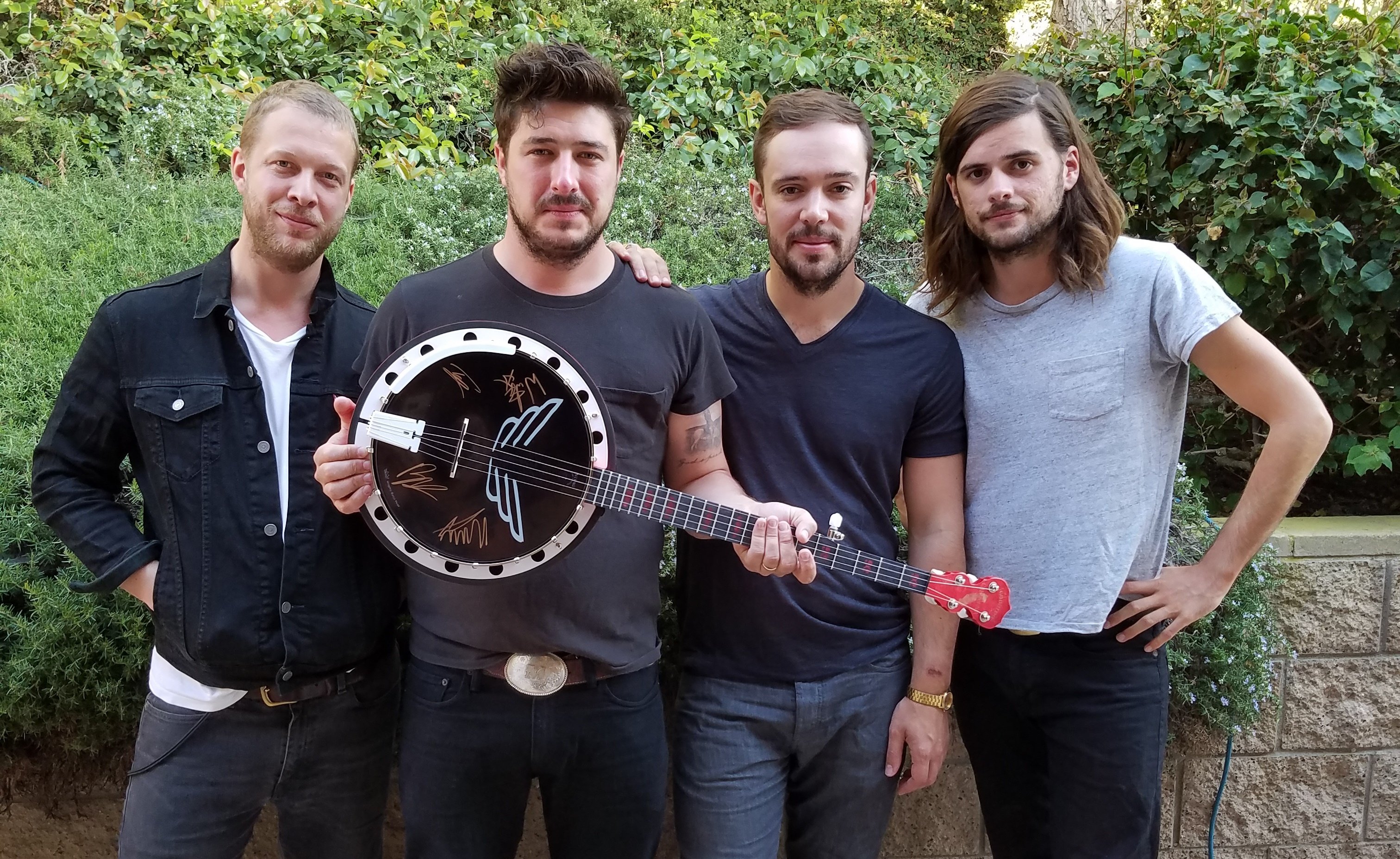 Mumford And Sons Signed Custom California Goodtime Banjo